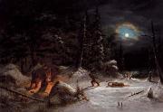 Indian Hunters Camp, Moonlight